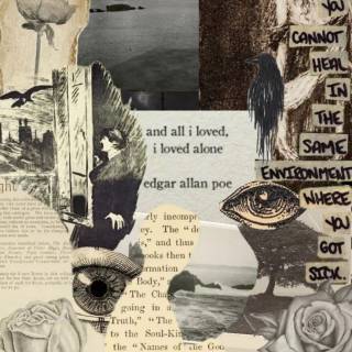 Alone Edgar Allan Poe wallpaper