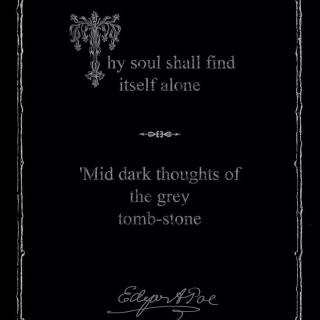 Alone Edgar Allan Poe wallpaper
