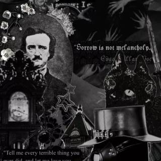 Alone Edgar Allan Poe wallpaper