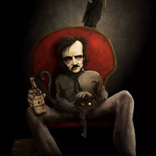 Alone Edgar Allan Poe wallpaper