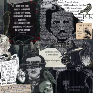 Alone Edgar Allan Poe wallpaper