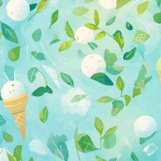 Refreshing mint wallpaper