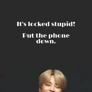 Funny BTS lock screen wallpaper
