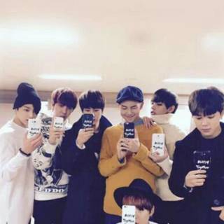 Funny BTS lock screen wallpaper