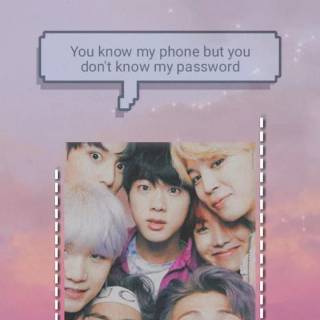 Funny BTS lock screen wallpaper