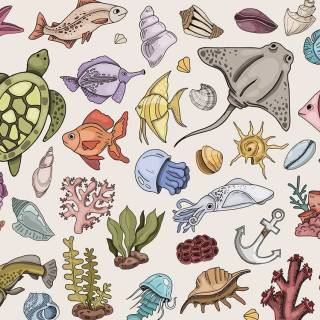 Underwater creatures wallpaper