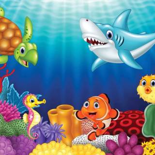 Underwater creatures wallpaper