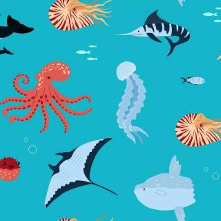Underwater creatures wallpaper