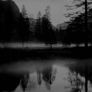 Black lake wallpaper