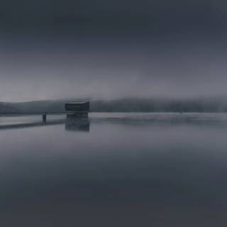 Black lake wallpaper