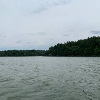 Black lake wallpaper