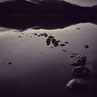 Black lake wallpaper