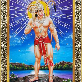 Hanuman standing wallpaper
