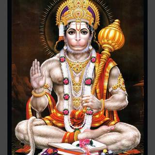 Hanuman standing wallpaper