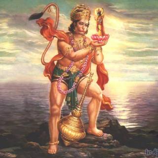 Hanuman standing wallpaper
