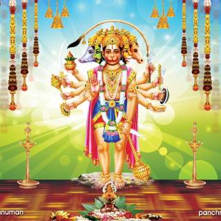 Hanuman standing wallpaper