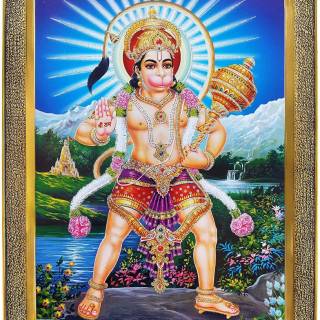 Hanuman standing wallpaper