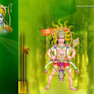 Hanuman standing wallpaper
