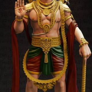 Hanuman standing wallpaper