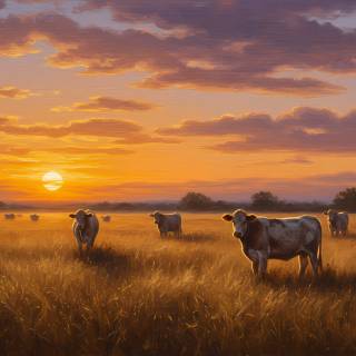 Cattle ranch wallpaper