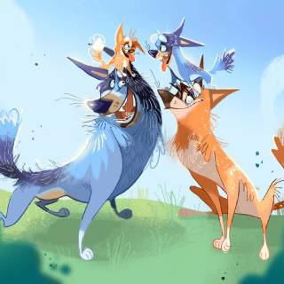 Funny Bluey wallpaper