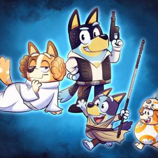 Funny Bluey wallpaper