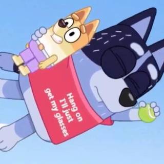 Funny Bluey wallpaper