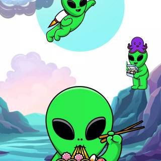 Alien mobile wallpaper