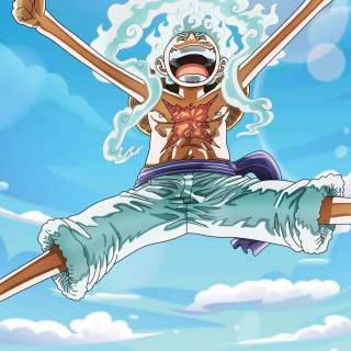 Luffy Gear 5 iPhone 4k wallpaper