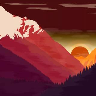 Digital landscape 4k wallpaper