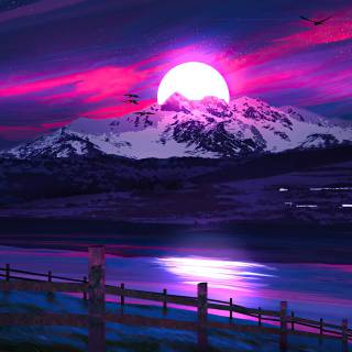 Digital landscape 4k wallpaper