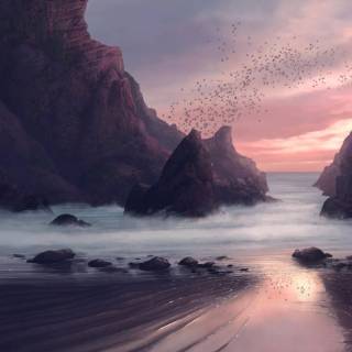 Digital landscape 4k wallpaper