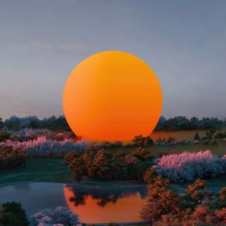 Digital landscape 4k wallpaper