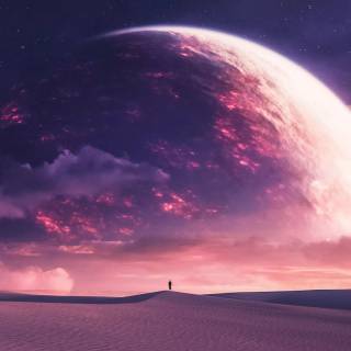 Digital landscape 4k wallpaper