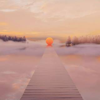 Digital landscape 4k wallpaper