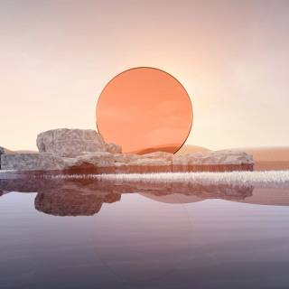 Digital landscape 4k wallpaper