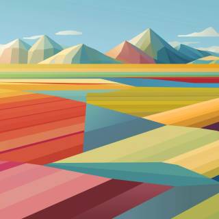 Digital landscape 4k wallpaper