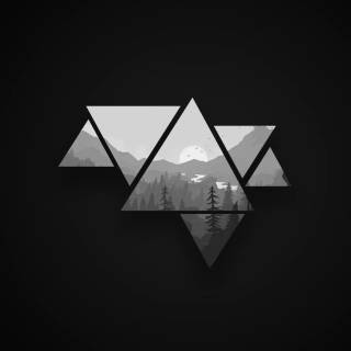 Black minimalist PC wallpaper