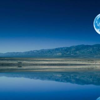 Moon landscape 4k wallpaper