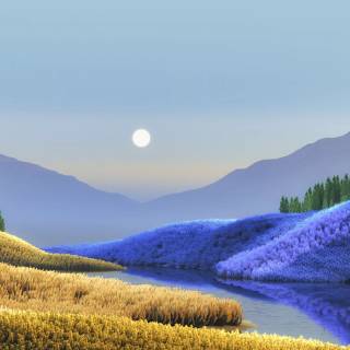 Moon landscape 4k wallpaper