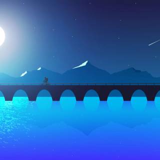 Moon landscape 4k wallpaper