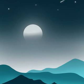Minimalist phone landscape wallpaper