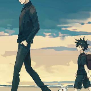 Gojo and Megumi wallpaper