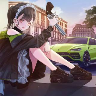 Car 4k anime wallpaper