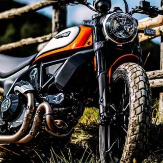 Scrambler bike wallpaper