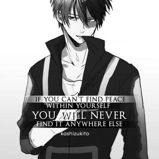 Anime quote phone wallpaper