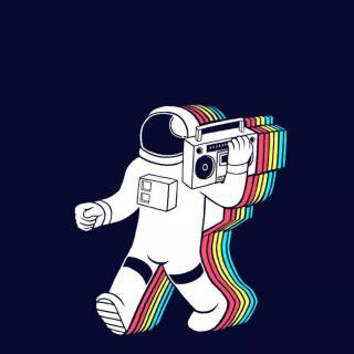 iPhone XR astronaut wallpaper