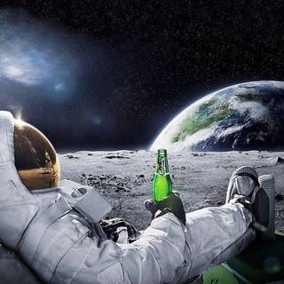 iPhone XR astronaut wallpaper