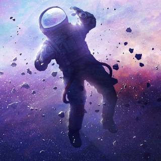 iPhone XR astronaut wallpaper
