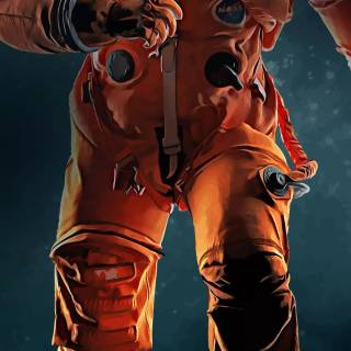 iPhone XR astronaut wallpaper